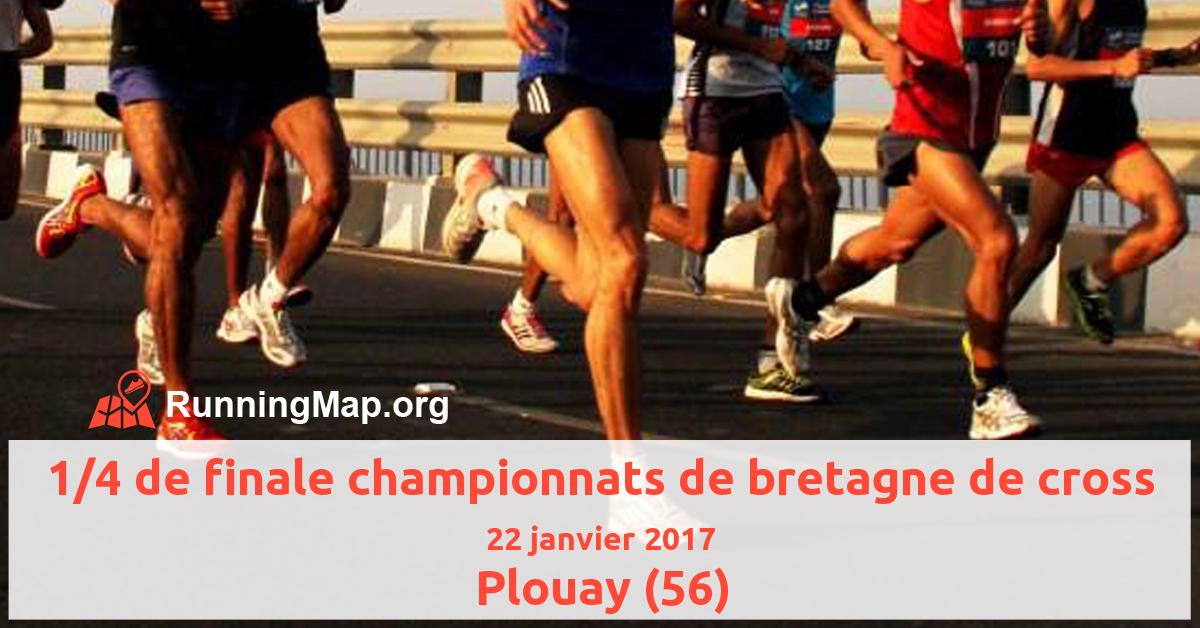 1/4 de finale championnats de bretagne de cross