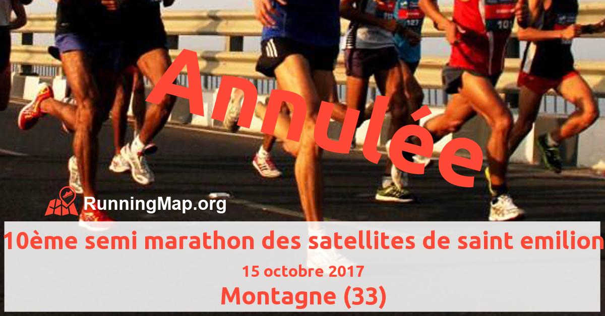 10ème semi marathon des satellites de saint emilion