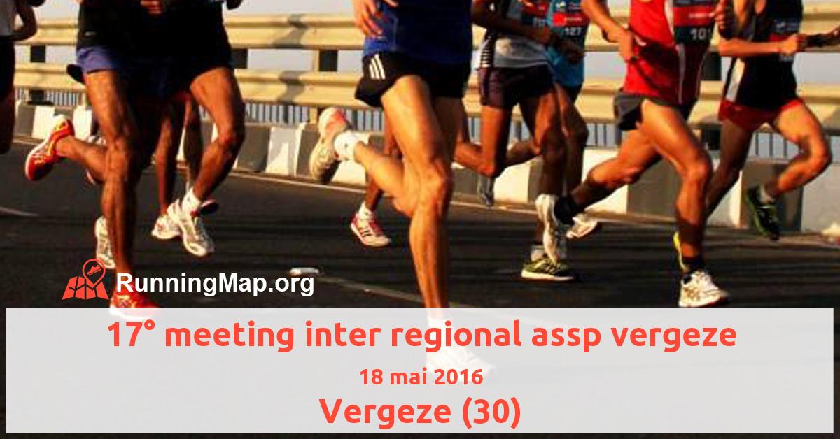 17° meeting inter regional assp vergeze