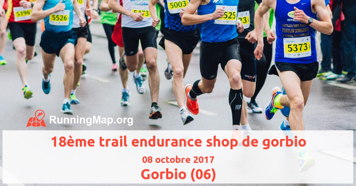 18ème trail endurance shop de gorbio