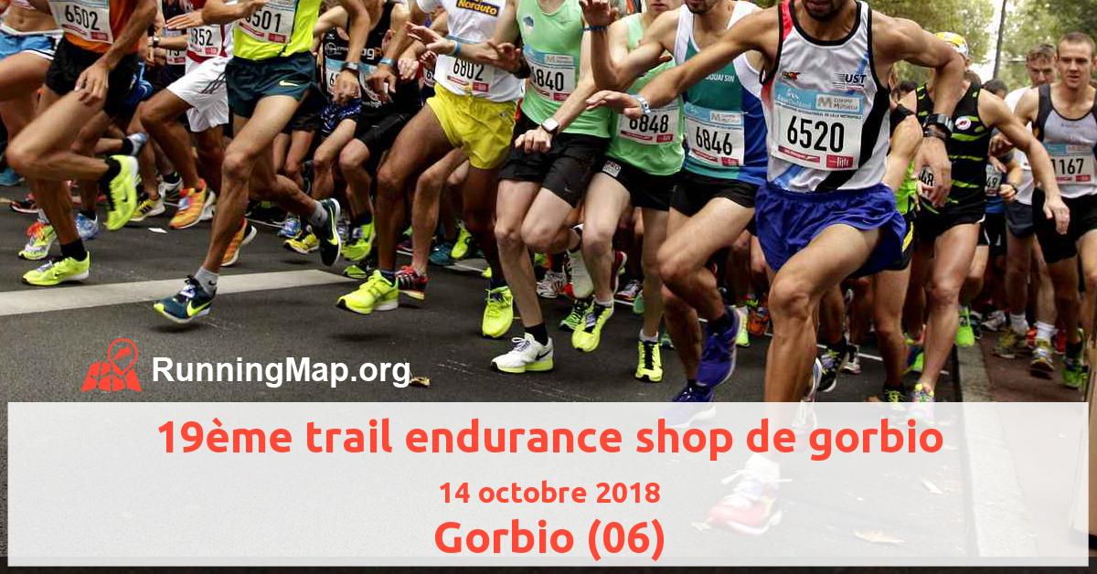 19ème trail endurance shop de gorbio