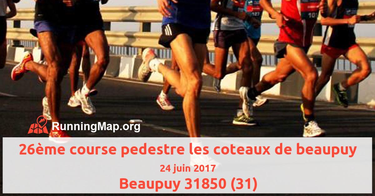 26ème course pedestre les coteaux de beaupuy