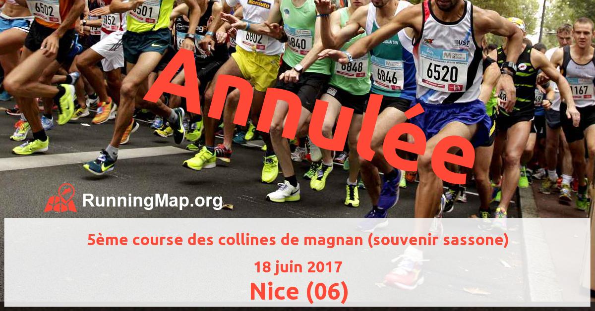 5ème course des collines de magnan (souvenir sassone)