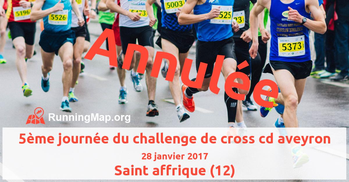 5ème journée du challenge de cross cd aveyron