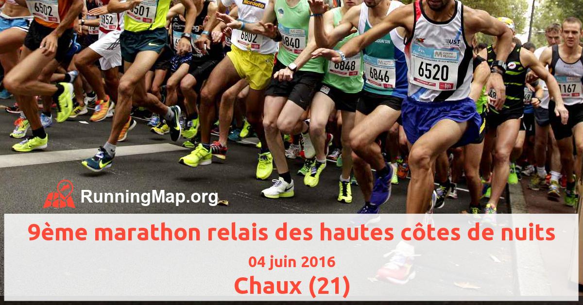 9ème marathon relais des hautes côtes de nuits