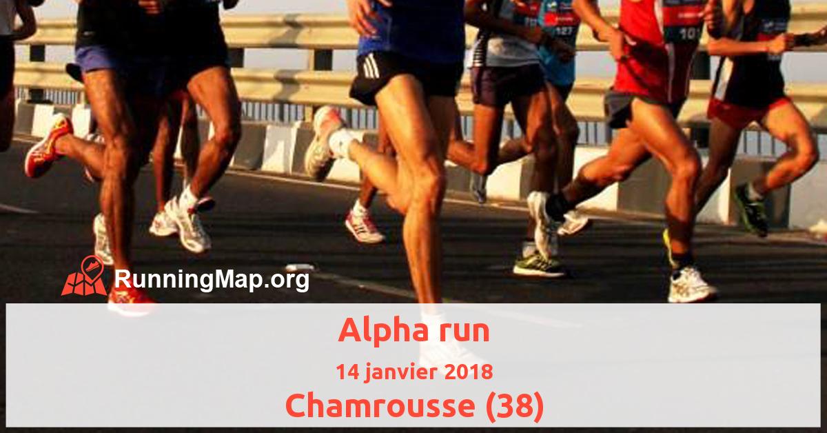 Alpha run