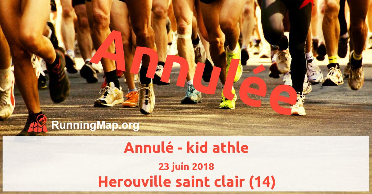 Annulé - kid athle