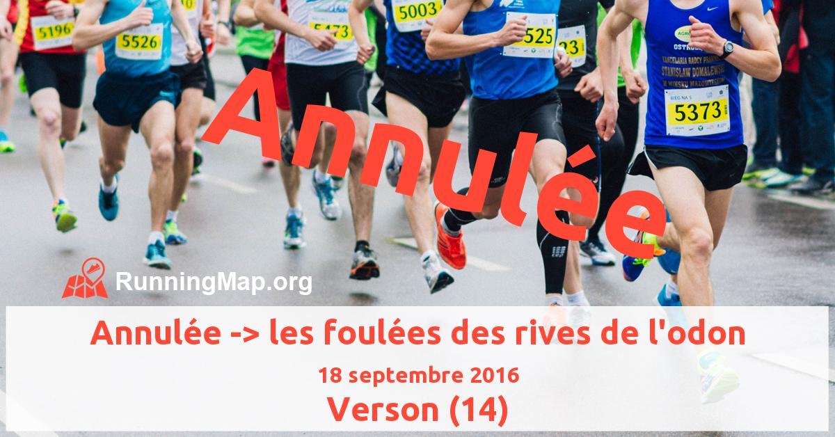 Annulée -> les foulées des rives de l'odon