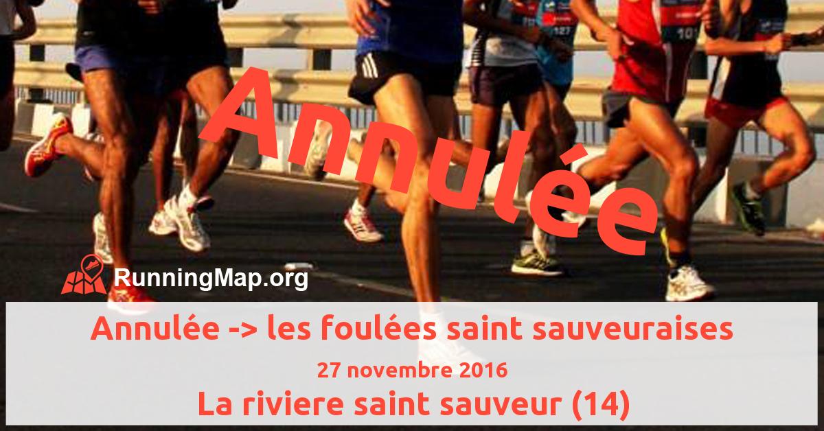 Annulée -> les foulées saint sauveuraises