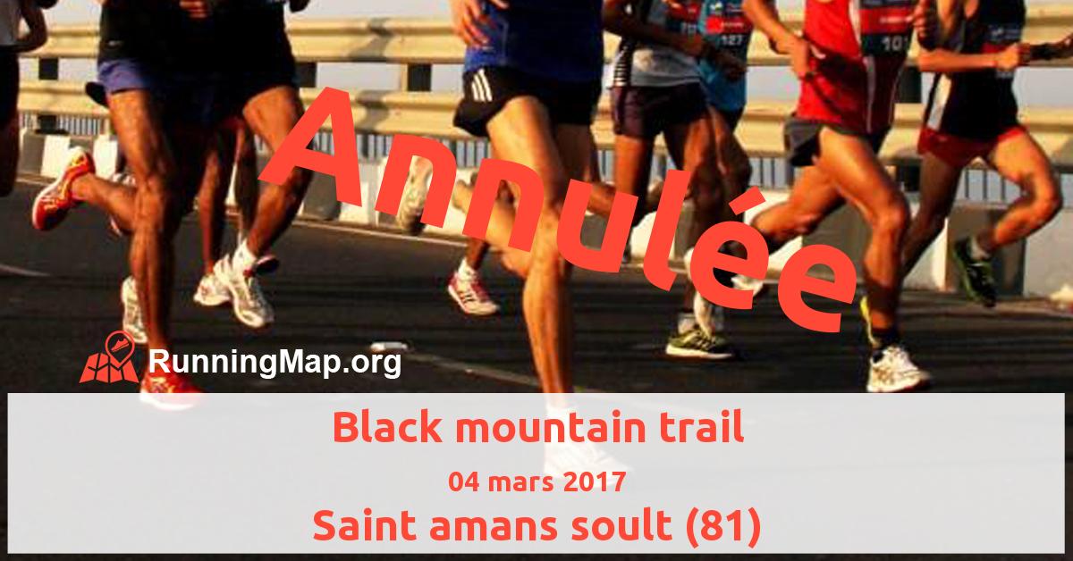 Black mountain trail