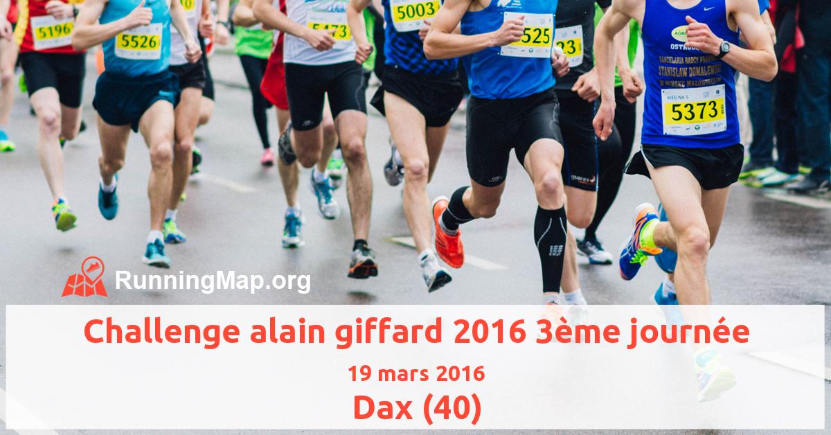 Challenge alain giffard 2016 3ème journée