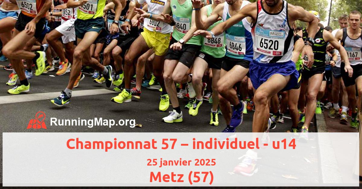 Championnat 57 – individuel - u14