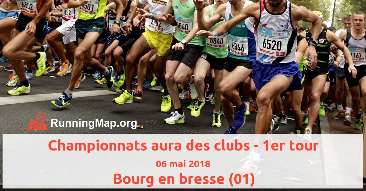 Championnats aura des clubs - 1er tour