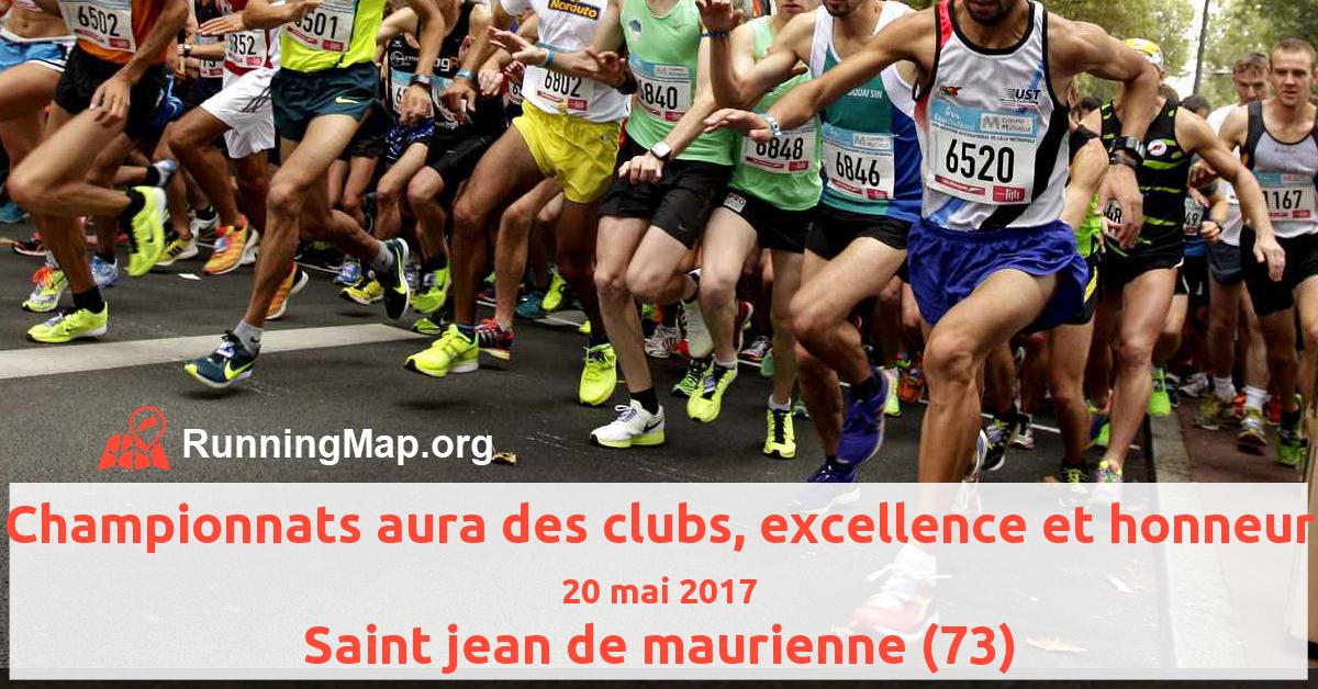 Championnats aura des clubs, excellence et honneur