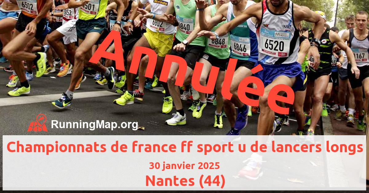 Championnats de france ff sport u de lancers longs