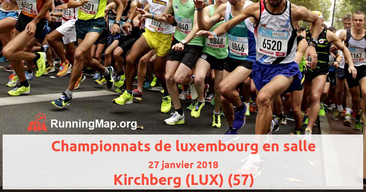 Championnats de luxembourg en salle