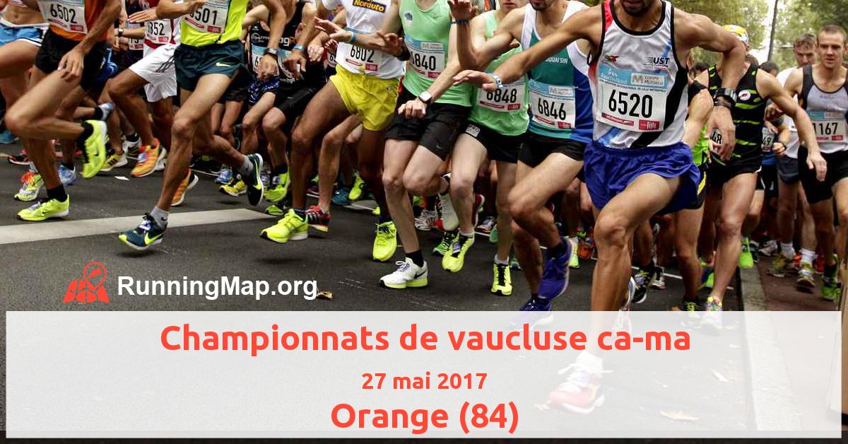 Championnats de vaucluse ca-ma