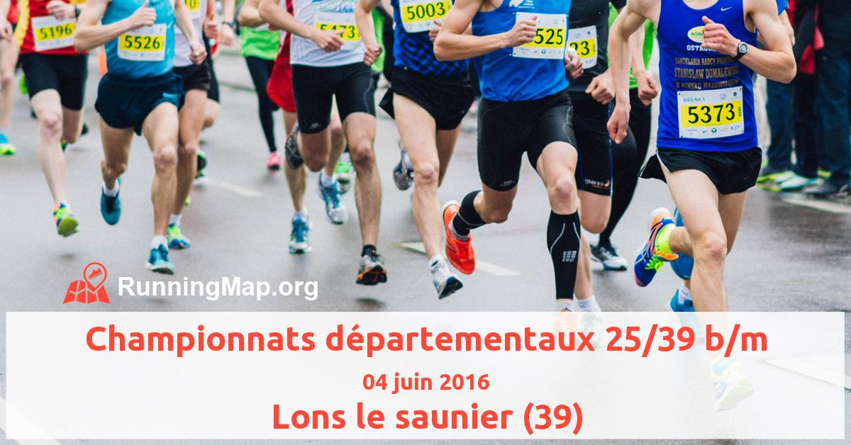 Championnats départementaux 25/39 b/m