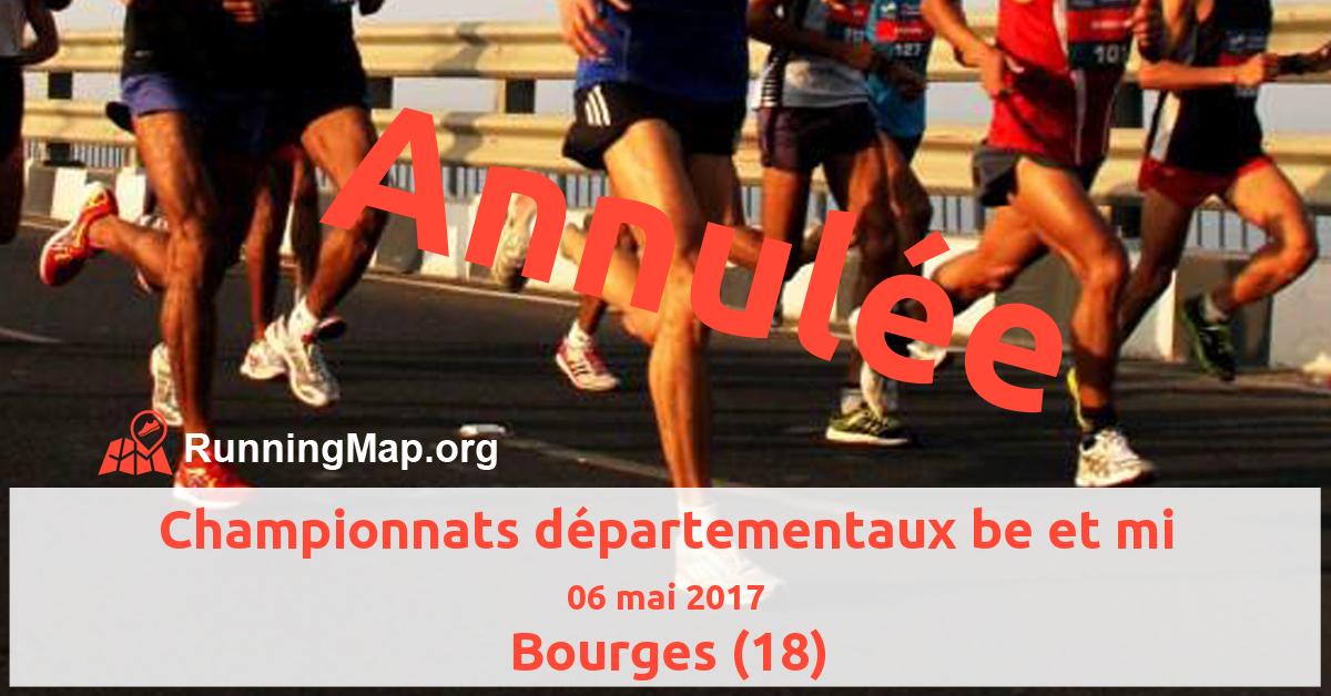 Championnats départementaux be et mi