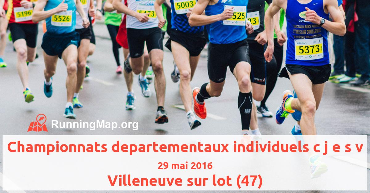 Championnats departementaux individuels c j e s v