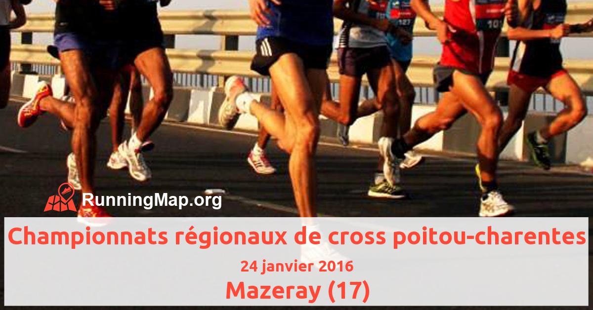 Championnats régionaux de cross poitou-charentes