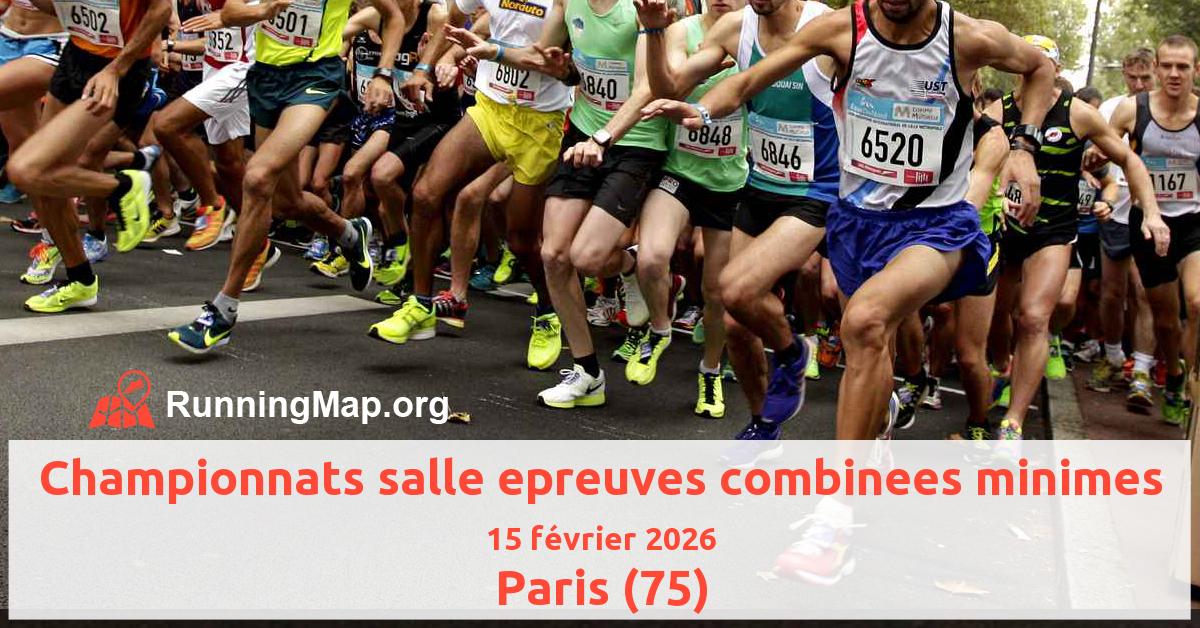 Championnats salle epreuves combinees minimes
