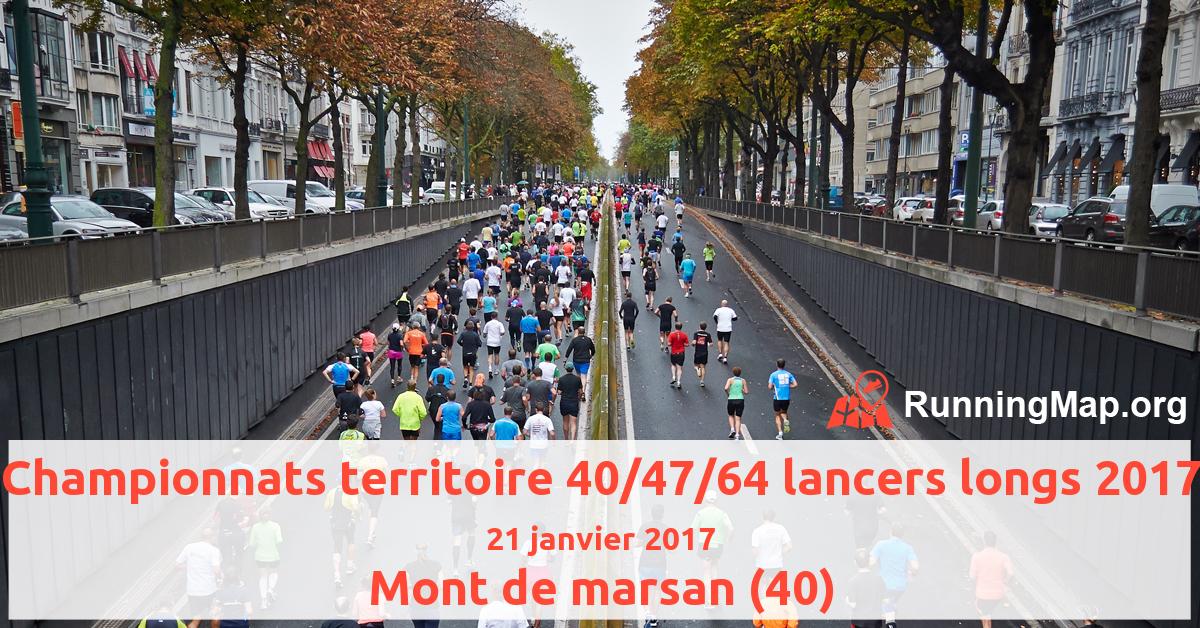 Championnats territoire 40/47/64 lancers longs 2017