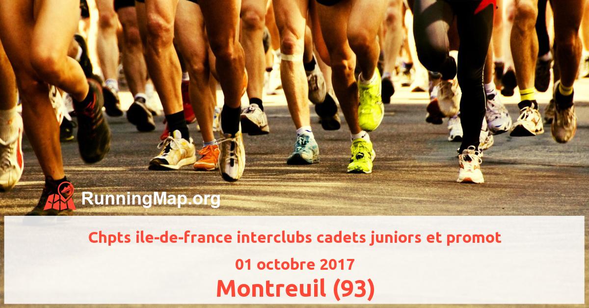 Chpts ile-de-france interclubs cadets juniors et promot