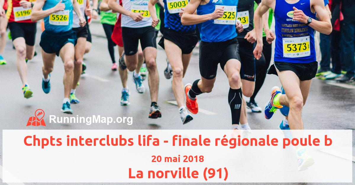 Chpts interclubs lifa - finale régionale poule b