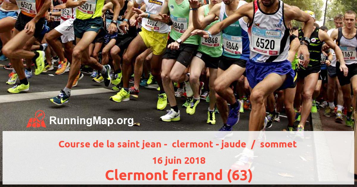 Course de la saint jean -  clermont - jaude  /  sommet 