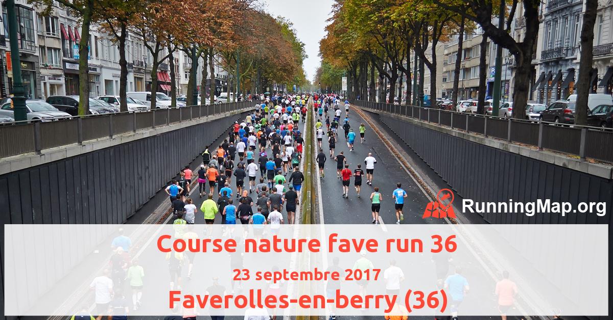 Course nature fave run 36