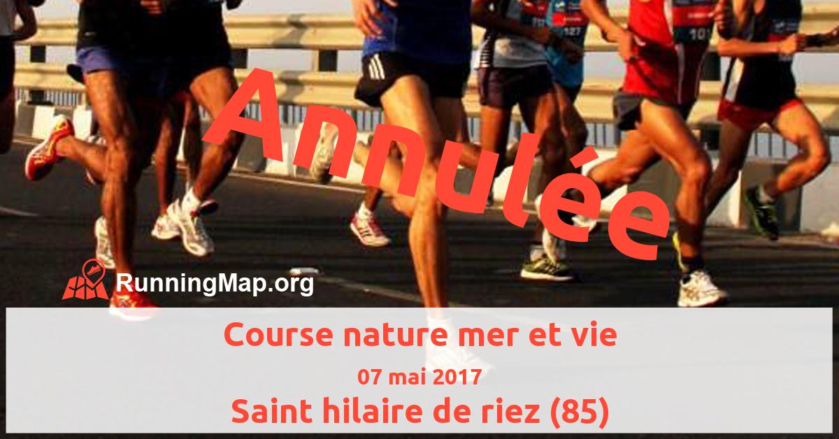 Course nature mer et vie
