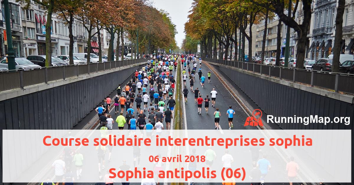 Course solidaire interentreprises sophia