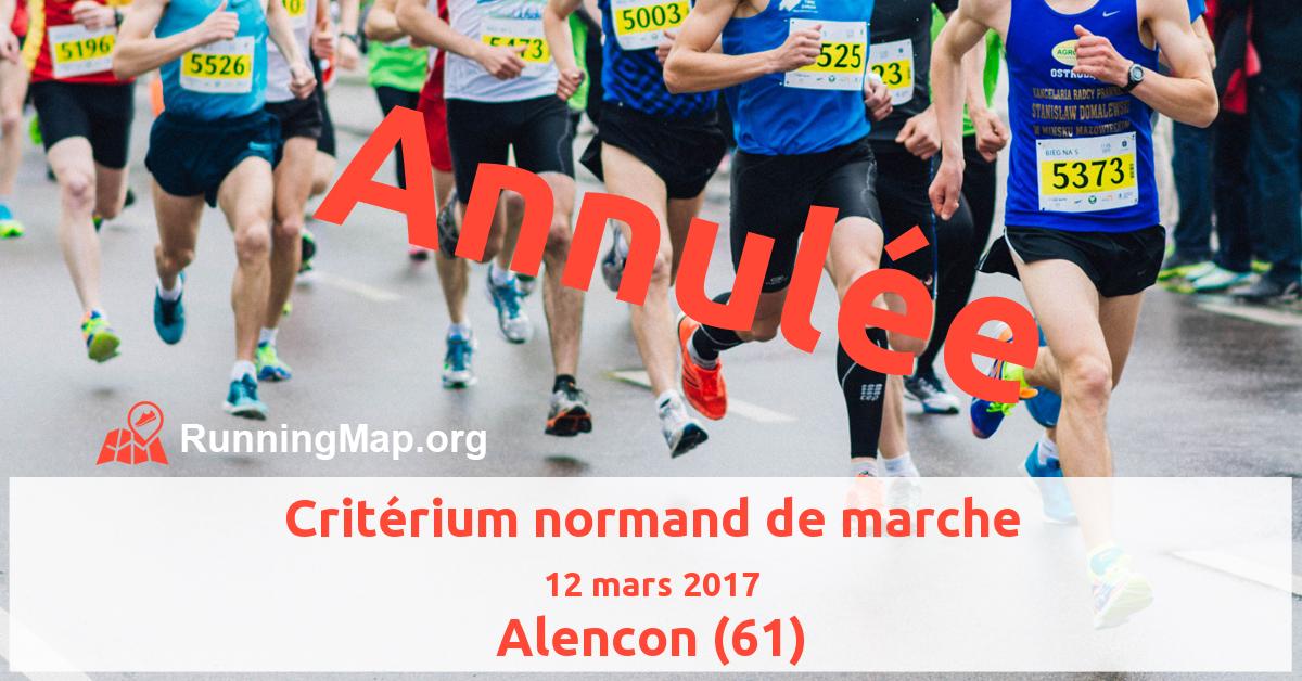 Critérium normand de marche