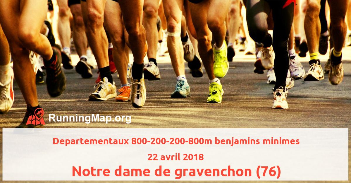 Departementaux 800-200-200-800m benjamins minimes