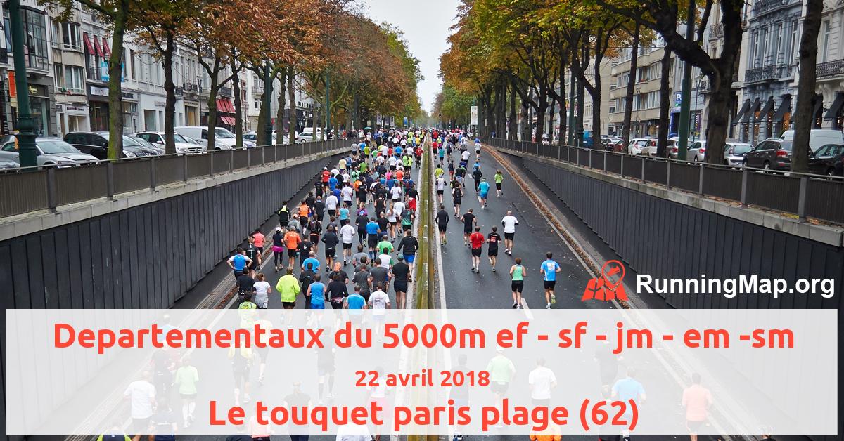 Departementaux du 5000m ef - sf - jm - em -sm