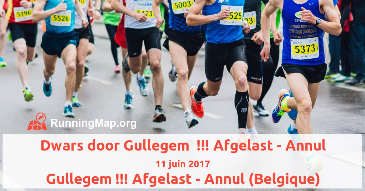 Dwars door Gullegem  !!! Afgelast - Annul