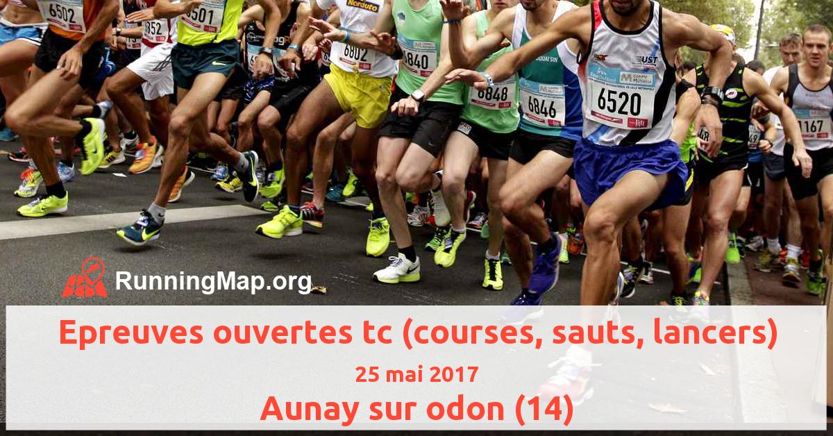 Epreuves ouvertes tc (courses, sauts, lancers)