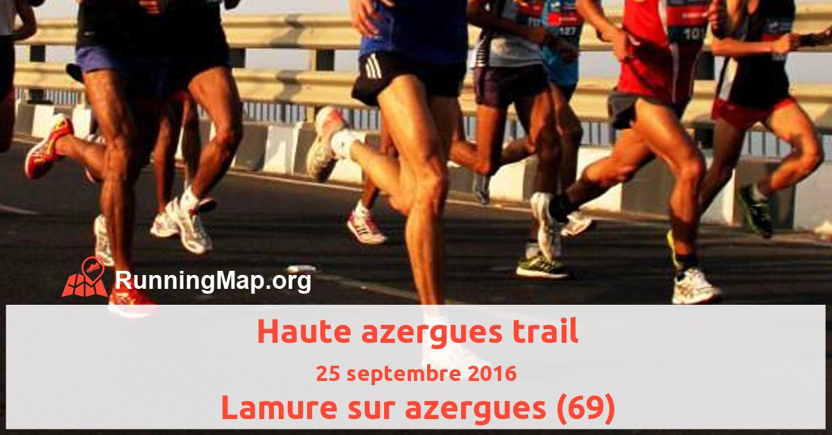 Haute azergues trail