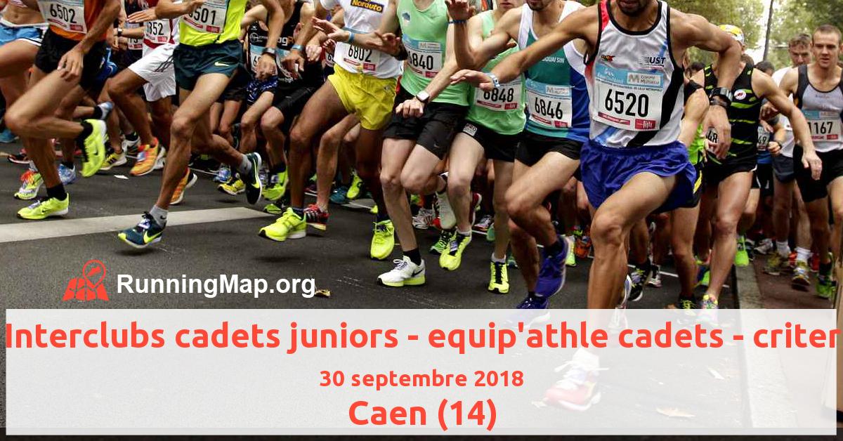 Interclubs cadets juniors - equip'athle cadets - criter