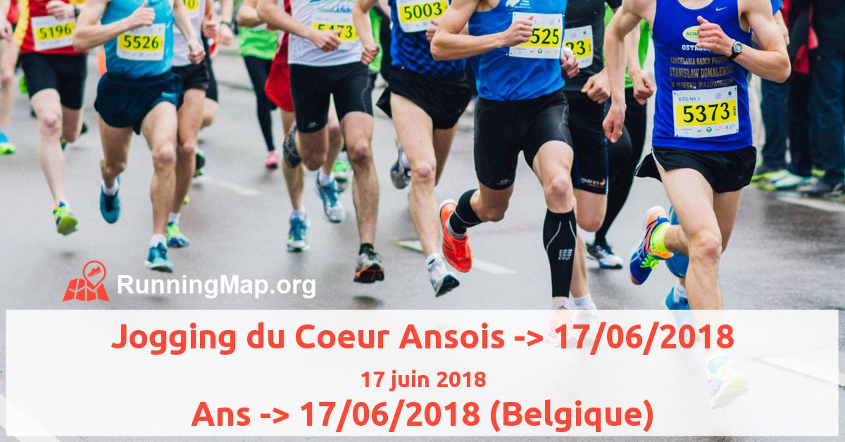 Jogging du Coeur Ansois -> 17/06/2018