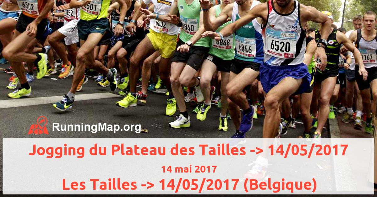 Jogging du Plateau des Tailles -> 14/05/2017