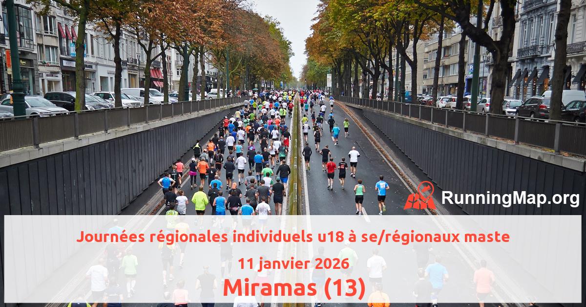 Journées régionales individuels u18 à se/régionaux maste