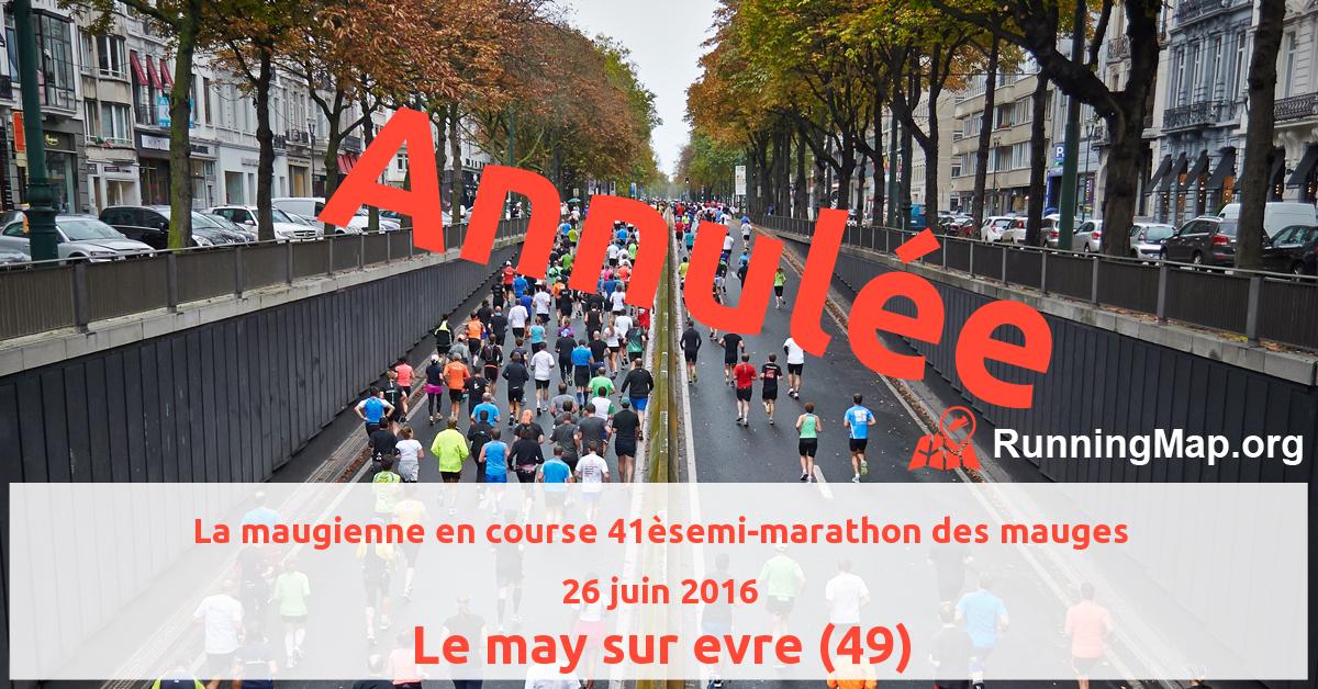 La maugienne en course 41èsemi-marathon des mauges