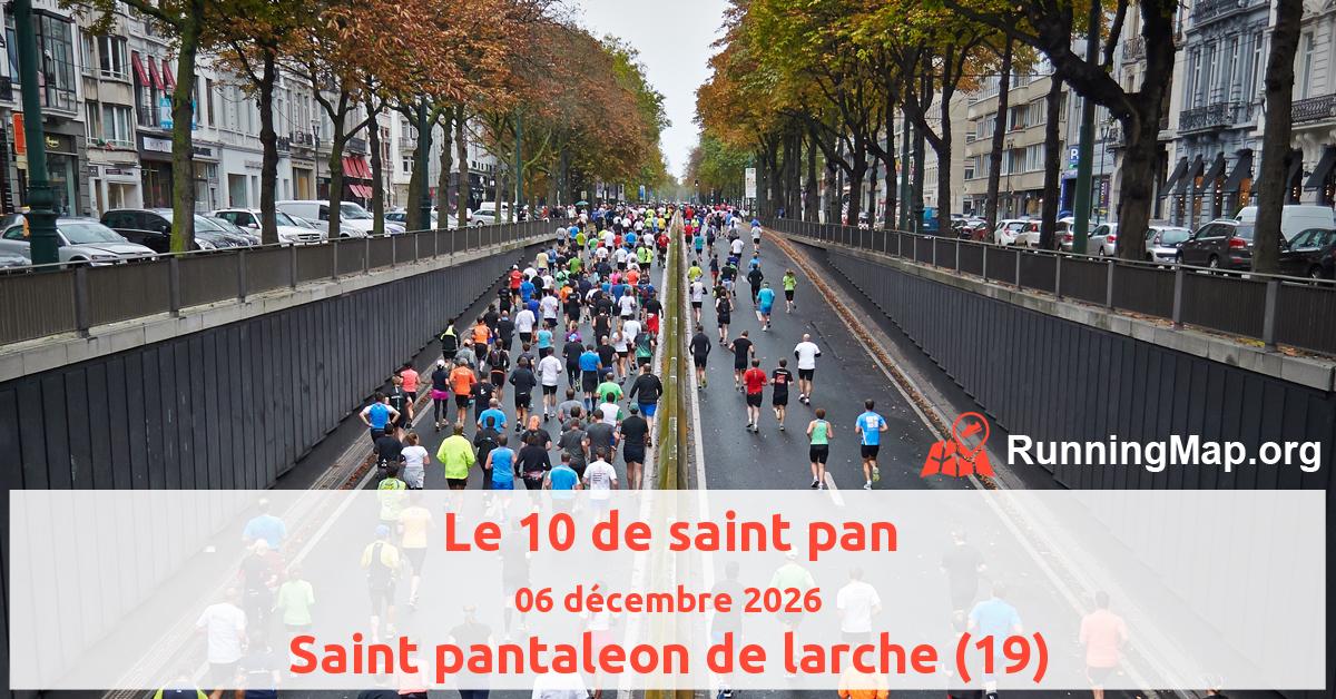 Le 10 de saint pan