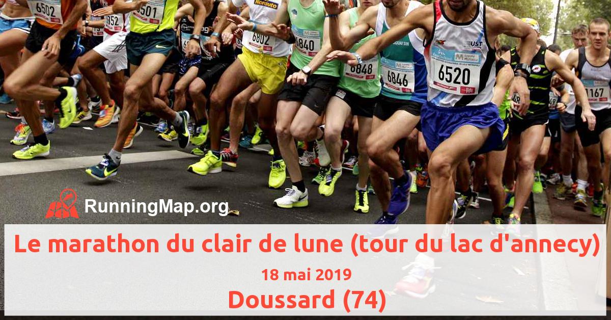 Le marathon du clair de lune (tour du lac d'annecy)
