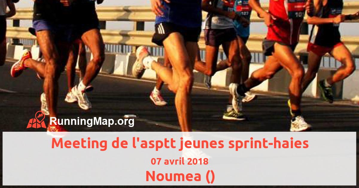 Meeting de l'asptt jeunes sprint-haies