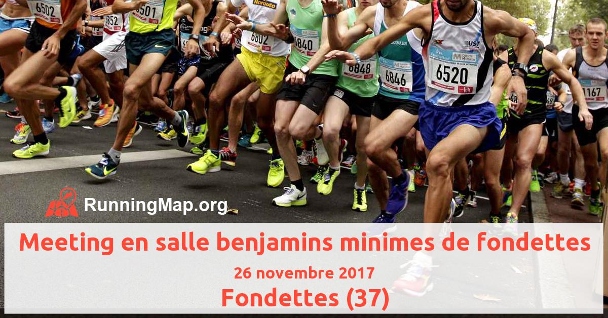 Meeting en salle benjamins minimes de fondettes