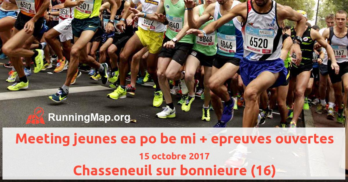 Meeting jeunes ea po be mi + epreuves ouvertes