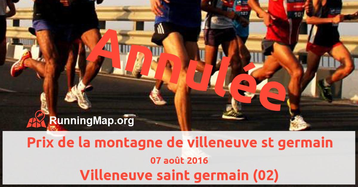 Prix de la montagne de villeneuve st germain